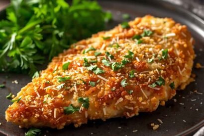 Thumbnail for Crispy Air Fryer Parmesan Crusted Chicken