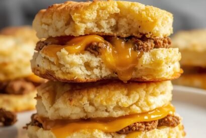 Thumbnail for Fluffy Keto Sausage Cheese Biscuits (Easy Low-Carb Breakfast)