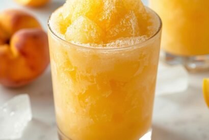 Thumbnail for Frozen Peach Lemonade Slush (Refreshing Summer Slushie)