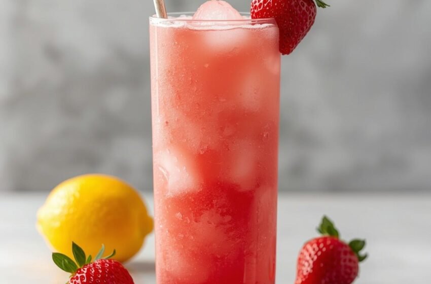 Refreshing Frozen Strawberry Lemonade
