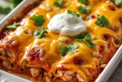 Thumbnail for Healthy High-Protein Chicken Enchiladas (Easy Protein-Packed Dinner)