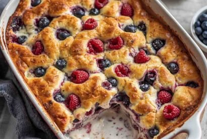 Thumbnail for High-Protein Berry Greek Yogurt Breakfast Bake