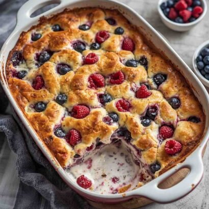 High-Protein Berry Greek Yogurt Breakfast Bake