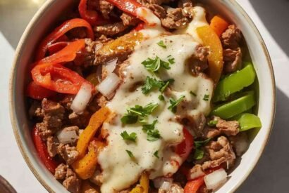 Thumbnail for High-Protein Philly Cheesesteak Bowls (Easy Low-Carb Dinner)