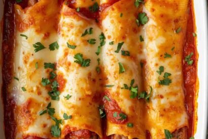 Thumbnail for Best Italian Manicotti (Cheesy Baked Pasta Perfection)