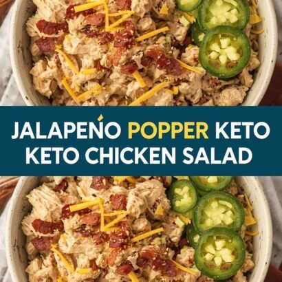 Jalapeño Popper Keto Chicken Salad