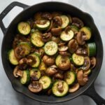 Sautéed Zucchini and Mushrooms (Quick Keto Healthy Skillet)
