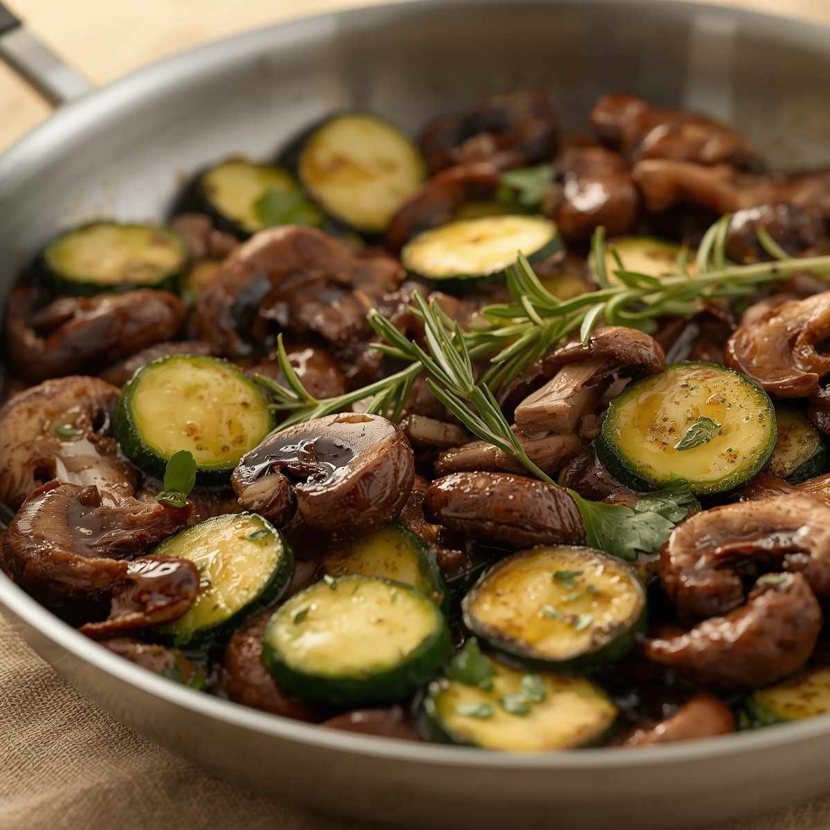 Sautéed Zucchini and Mushrooms
