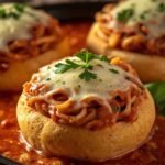 Italian Spaghetti Garlic Bread Bowls