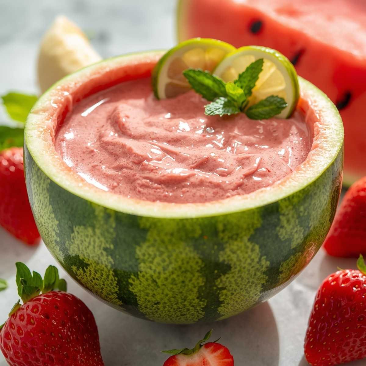 Watermelon Strawberry Smoothie