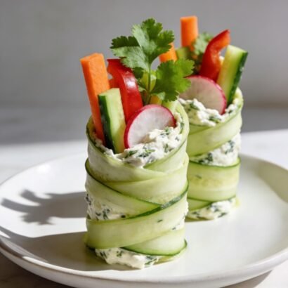 fresh cucumber veggie roll-ups