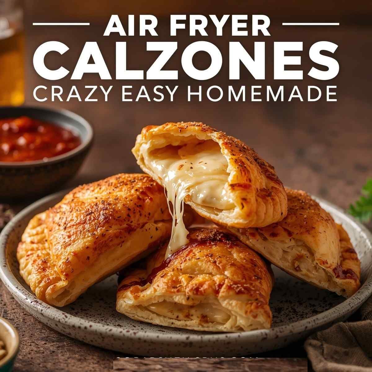 Air Fryer Calzones (Easy Homemade Recipe)