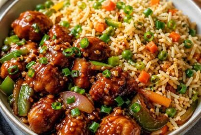 Thumbnail for Chicken Manchurian with Vegetable Fried Rice