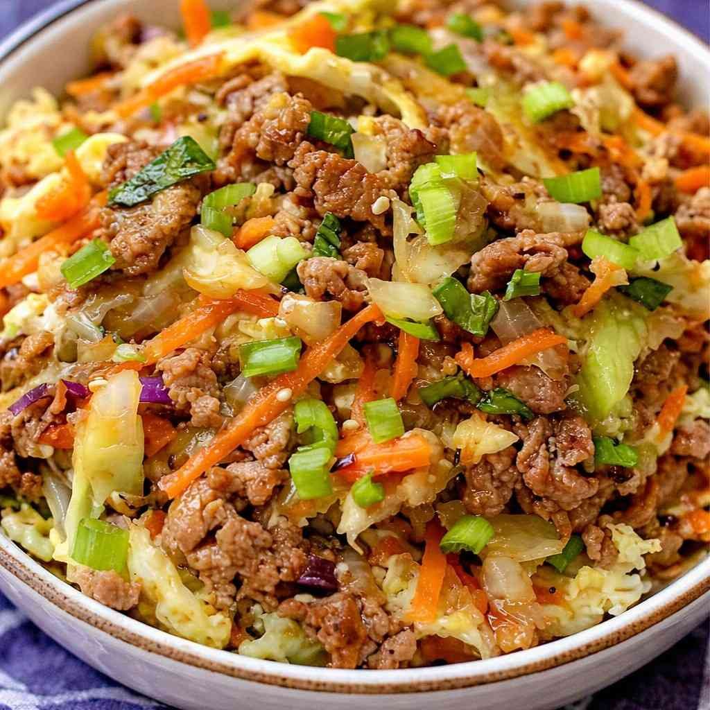 Low-Carb Easy Egg Roll in a Bowl