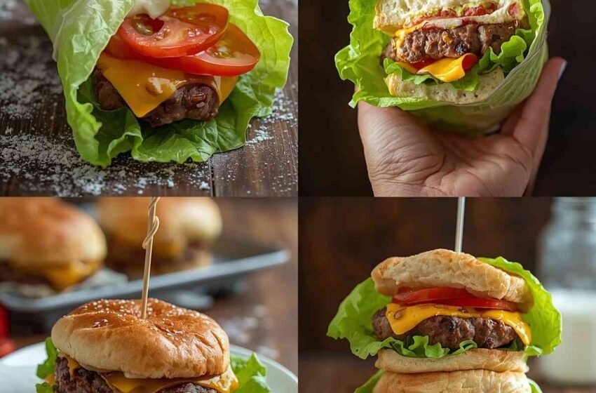 Low Carb Cheeseburger Lettuce Wraps