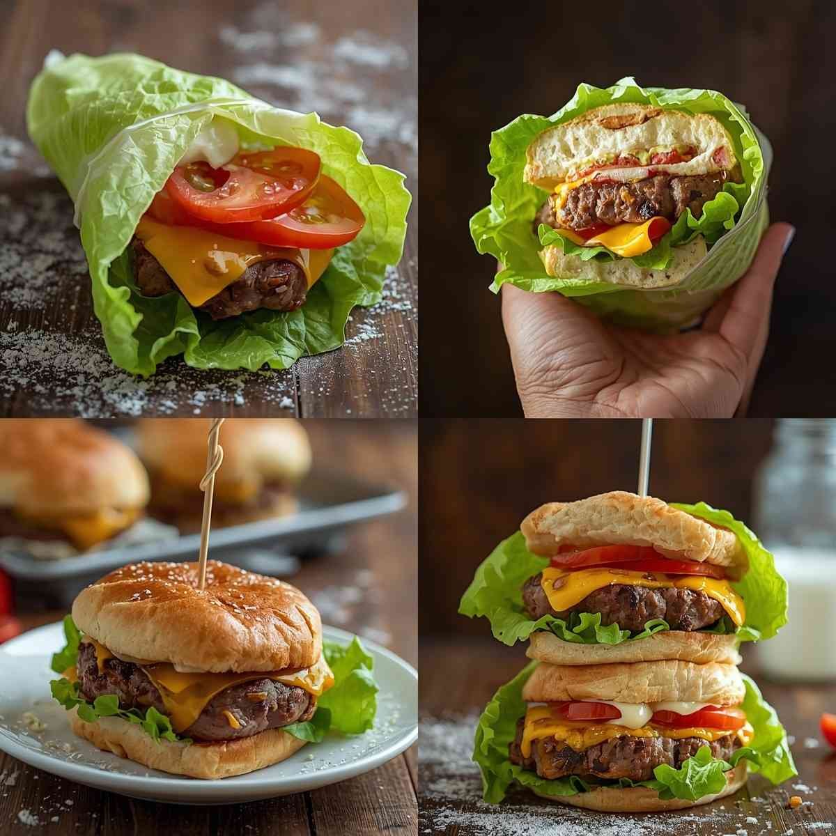 Low Carb Cheeseburger Lettuce Wraps