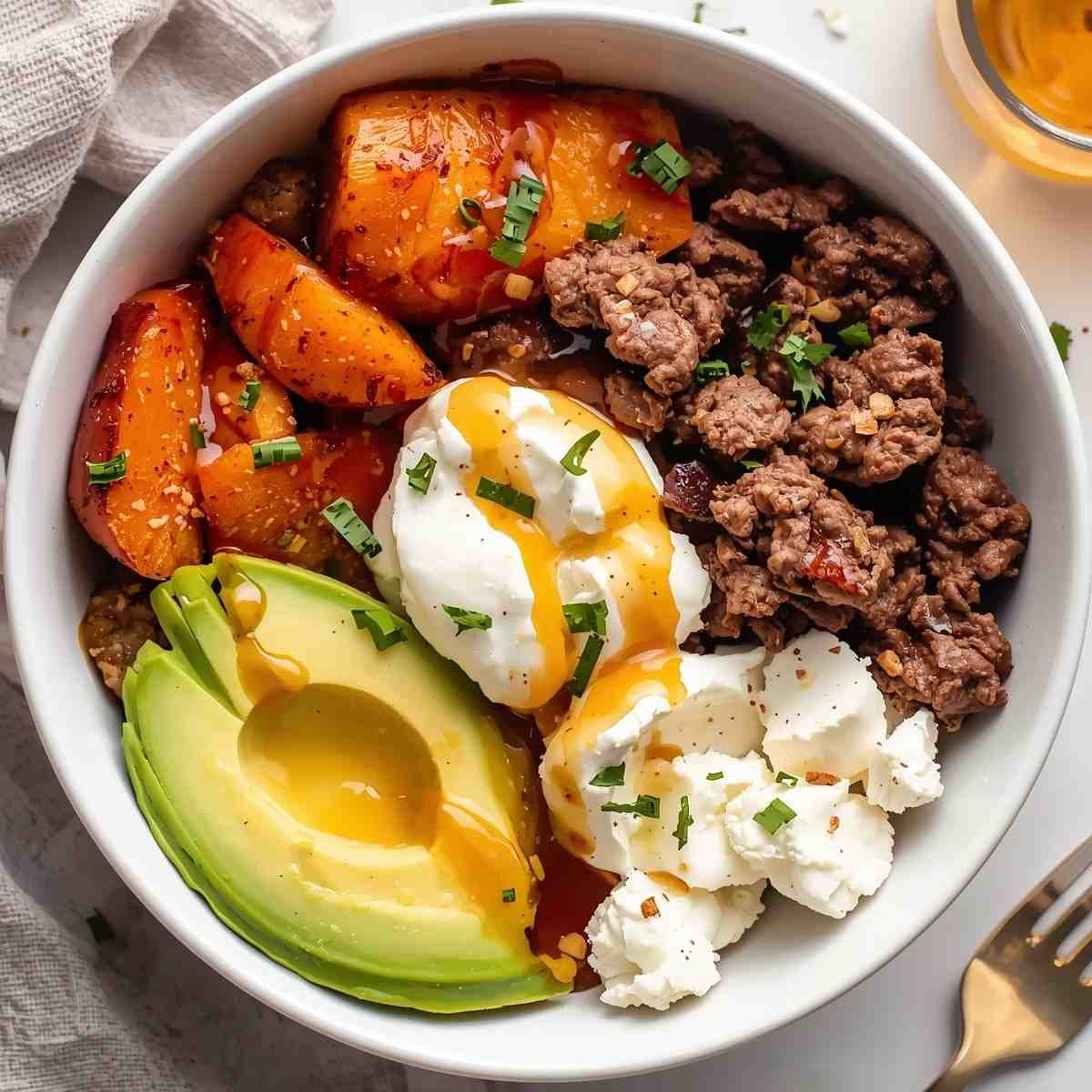 Viral Hot Honey Ground Beef Power Bowl