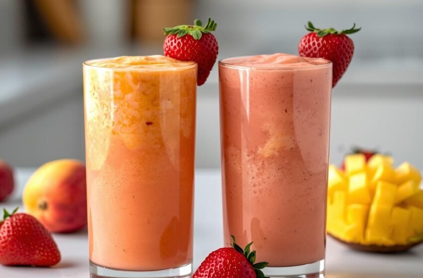 Refreshing Sunrise Sunset Smoothie