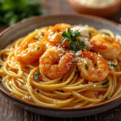Garlic Butter Shrimp Scampi Pasta