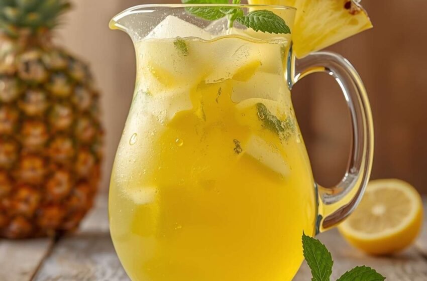 Pineapple Lemonade Refreshing Drink