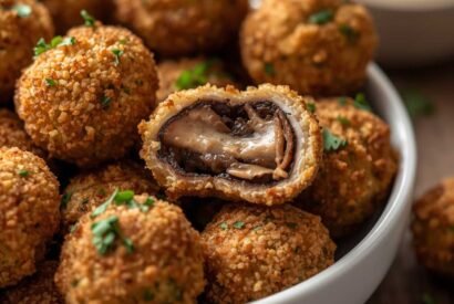 Thumbnail for Crispy Garlic Mushroom Bites