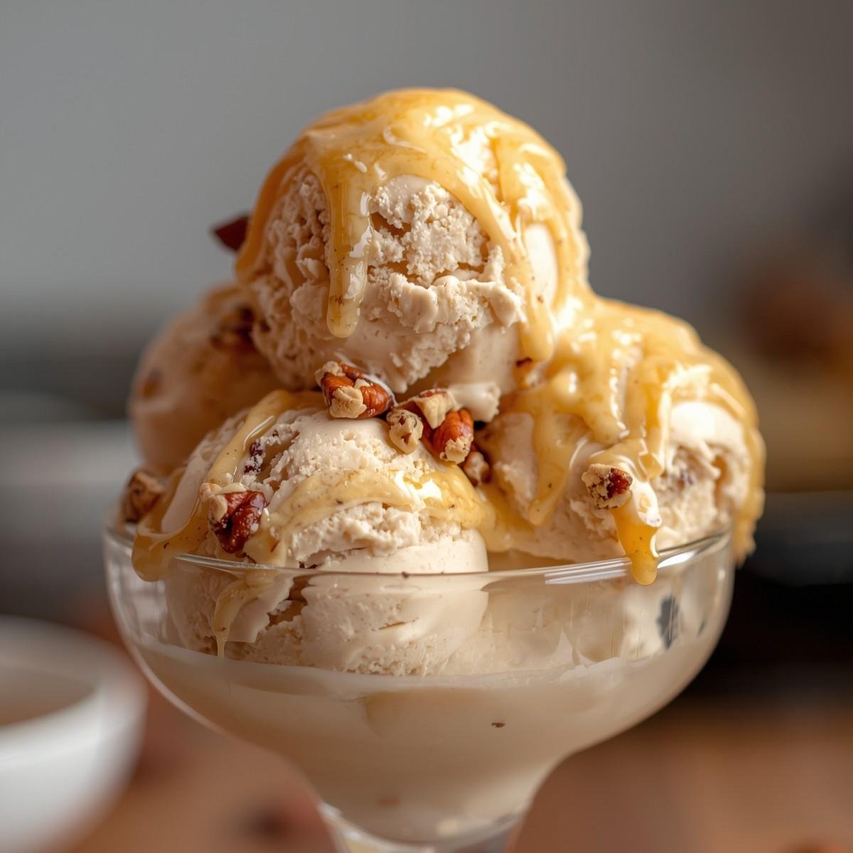 Butter Pecan Keto Ice Cream