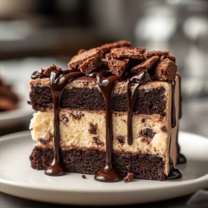 Frozen Brownie Ice Cream Cake
