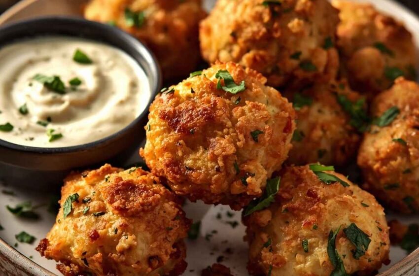 Golden Baked Chicken Zucchini Protein Poppers