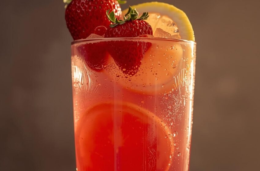Hibiscus Strawberry-Lemonade Refresher