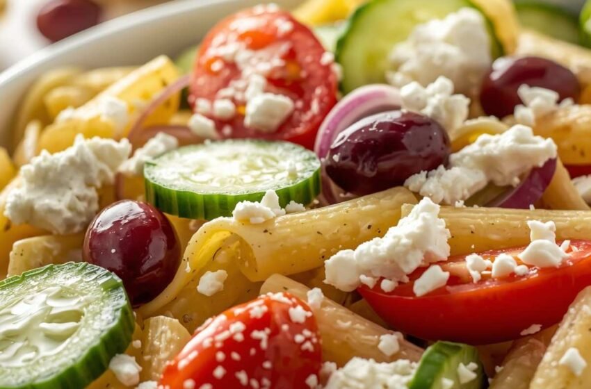 Mediterranean Feta Pasta Salad Recipe