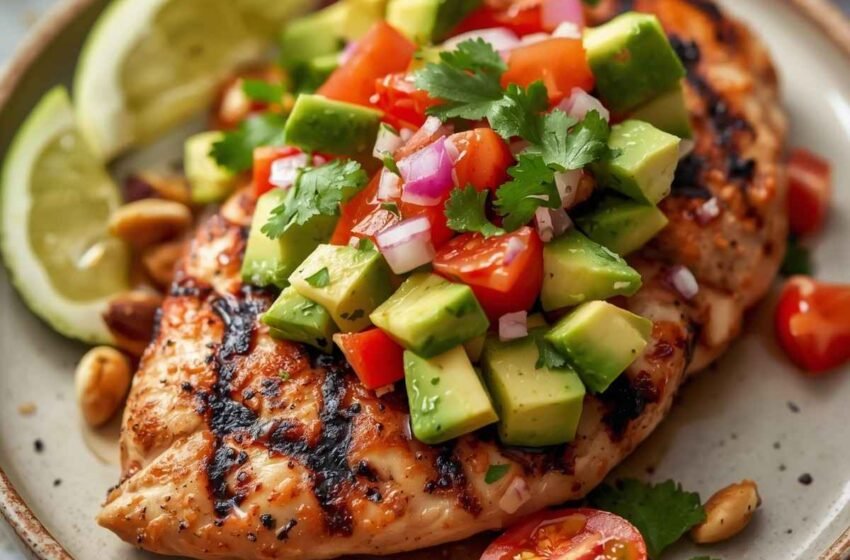 Fiesta Lime Chicken with Avocado Recipe