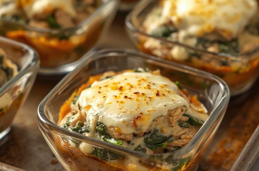 Keto Spinach Chicken Bowls