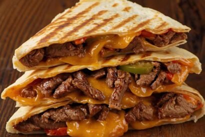 Thumbnail for Mexican Steak Fajita Quesadillas
