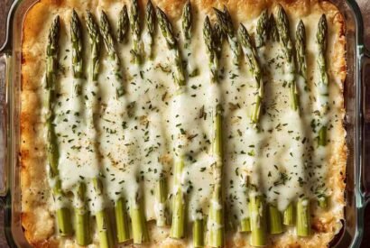 Thumbnail for High Protein Asparagus Cheese Bake