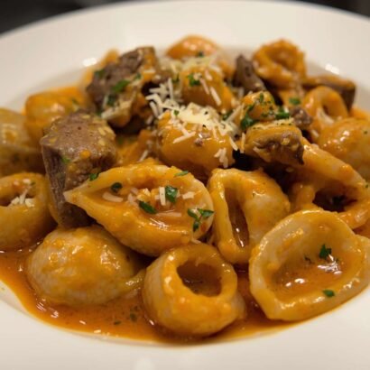 Creamy Paprika Steak Shells