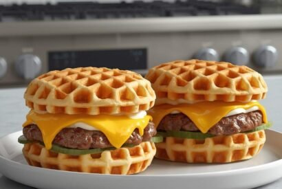 Thumbnail for Chaffle Burger (Low-Carb Keto Friendly)