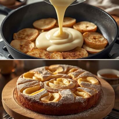 Apple Custard Cake