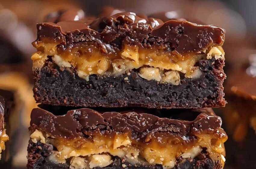 Keto Snickers Brownies