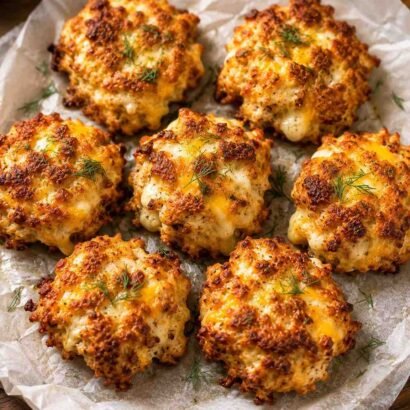 Cheesy Chicken Fritters