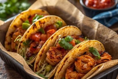 Thumbnail for Grilled Blackened Shrimp Tacos