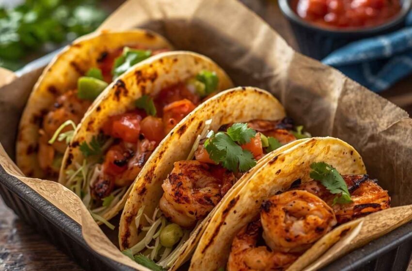 Grilled Blackened Shrimp Tacos