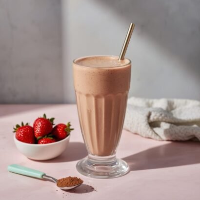 Chocolate Strawberry Protein Shake