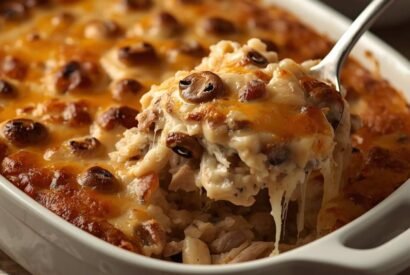 Thumbnail for Rotisserie Chicken Mushroom Rice Casserole