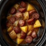 Slow Cooker Sausage and Cabbage