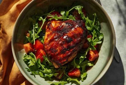 Thumbnail for Balsamic Chicken Thighs with Arugula Tomato Salad