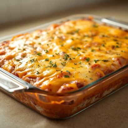 Cheesy Baked Meatloaf Casserole