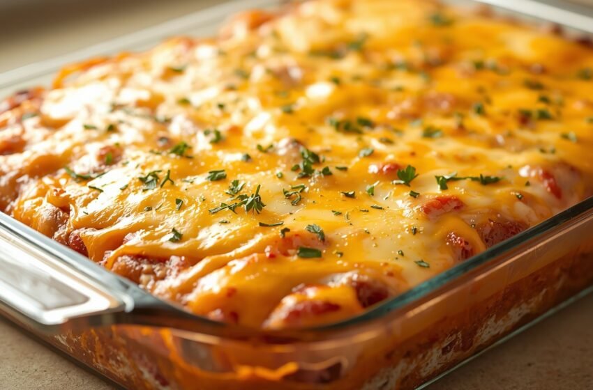 Cheesy Baked Meatloaf Casserole