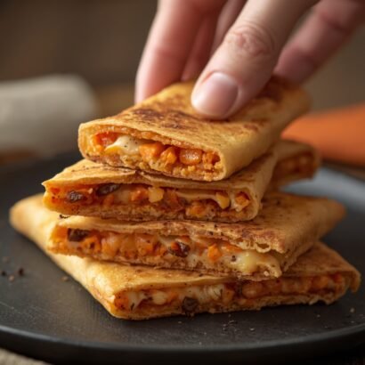 Cheesy Carrot Flatbreads