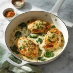 Creamy Garlic Skillet Chicken with Spinach
