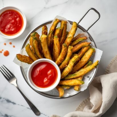Crispy High-Protein Low-Carb Veggie Fries